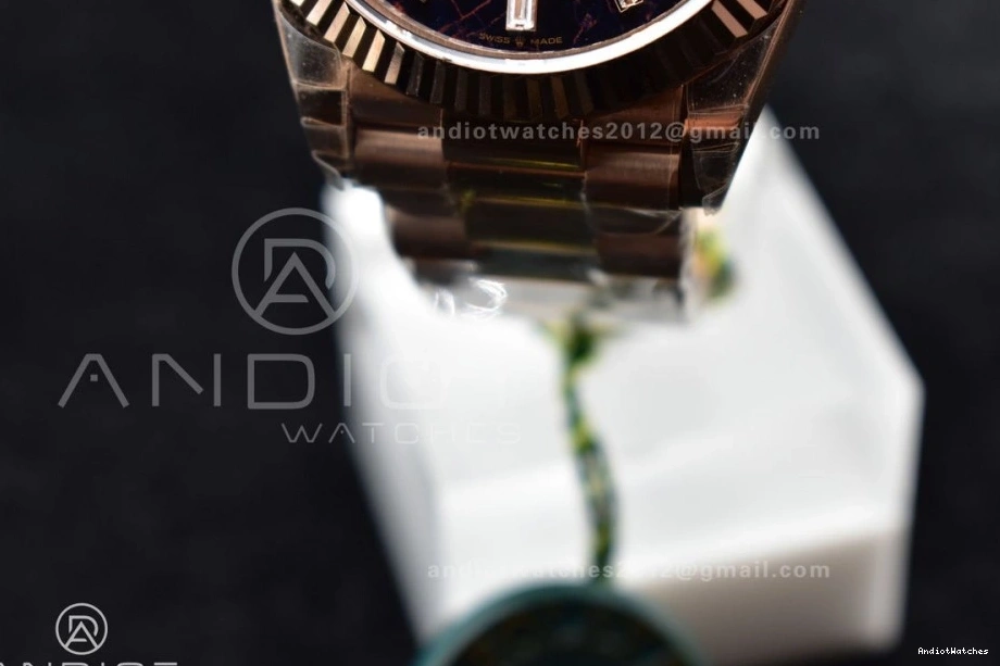 402 DayDate Steel A President RG Dial Crystal 40 Meteorite on Bracelet Markers SmartChoice 316L TWF 0520